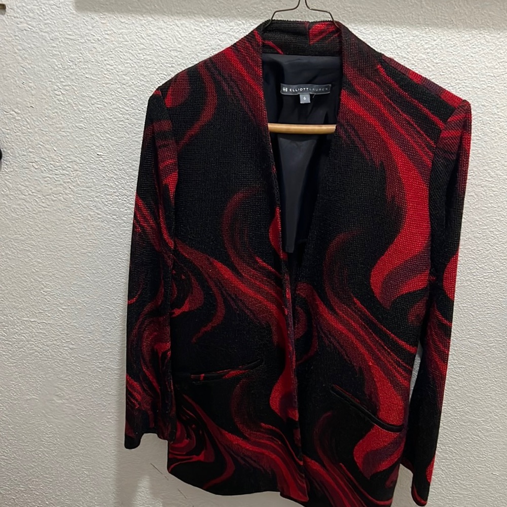 Black and red sweater